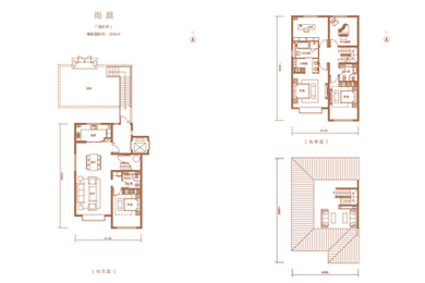 玖瀛府叠拼户型图3F上叠 尚庭