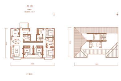 玖瀛府叠拼户型图5F上叠 尚庭